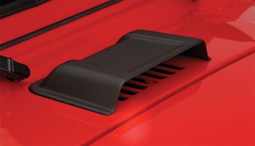 Picture of Bushwacker 98 - 18 Jeep Wrangler Trail Armor Hood Scoop (Textured Tpo) - Black