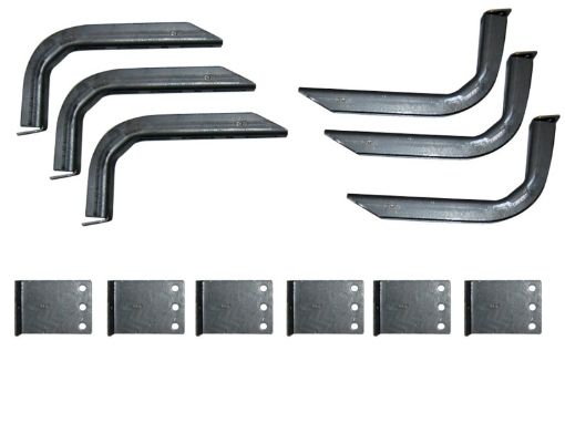 Picture of Lund 05 - 09 Jeep Liberty EZ Running Board Mounting Bracket Kit - Brite