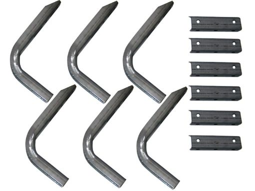 Picture of Lund 10 - 12 Chevy Colorado Ext. Cab EZ Running Board Mounting Bracket Kit - Brite