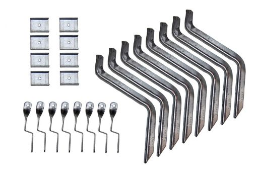 Picture of Lund 92 - 00 Chevy CK Crew Cab EZ Running Board Mounting Bracket Kit - Brite