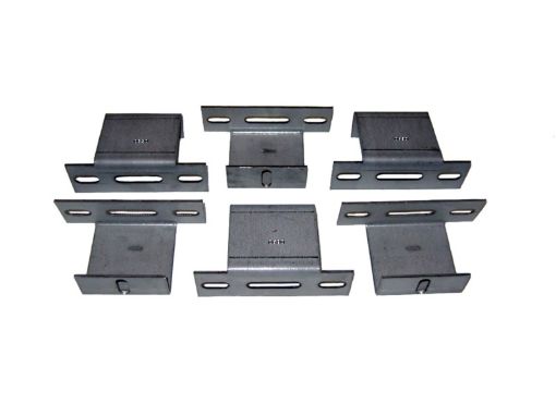Picture of Lund 99 - 16 Ford F - 250 Std. Cab (54in) EZ Running Board Mounting Bracket Kit - Brite