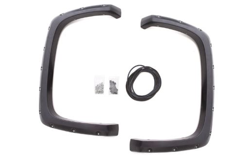 Picture of Lund 07 - 13 Chevy Silverado 1500 RX - Rivet Textured Elite Series Fender Flares - Black (2 Pc.)