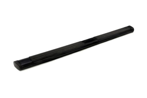 Picture of Lund 07 - 17 Chevy Silverado 1500 Crew Cab 6in. Oval Straight Black Nerf Bars - Black