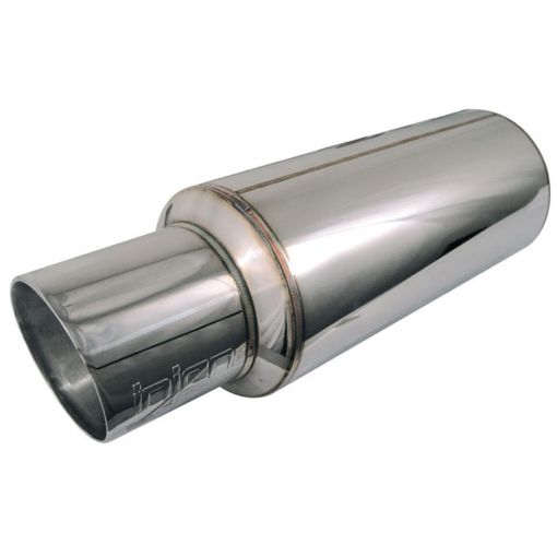 Picture of Injen 2 38 Universal Muffler wStainless Steel resonated rolled tip (Injen embossed logo)