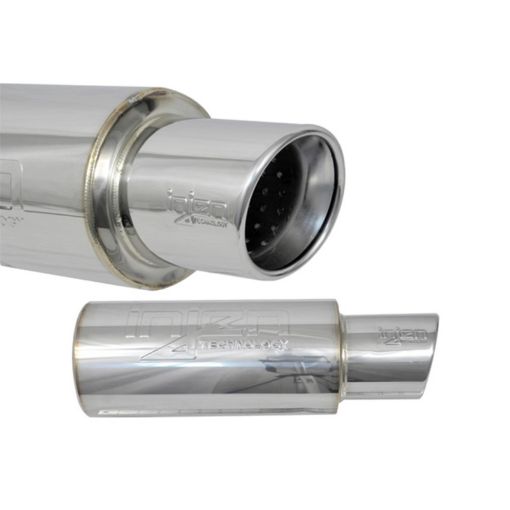 Picture of Injen 3.00 Universal Muffler wStainless Steel resonated rolled tip (Injen embossed logo)