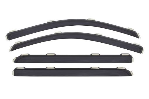 Picture of Lund 15 - 17 Chevy Silverado 2500 Ext. Cab Ventvisor Elite Window Deflectors - Smoke (4 Pc.)
