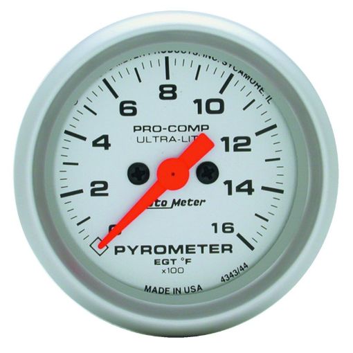 Picture of Autometer Ultra - Lite 52mm 0 - 1600 Deg F Electronic EGT Kit