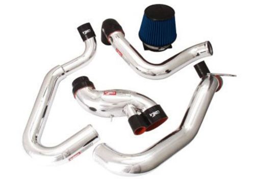 Picture of Injen 03 - 06 Evo 89MR Cast Aluminum Intake System w Full Intercooler Piping Polished Short Ram Int