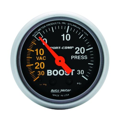 Picture of Autometer Sport - Comp 52mm 30 PSI Mechanical Boost Gauge