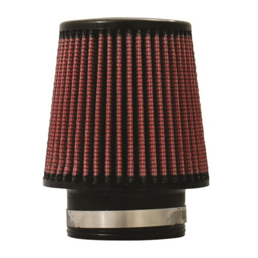 Picture of Injen High Performance Air Filter - 3.00 Black Filter 6 Base 5 Tall 4 Top - 45 Pleat