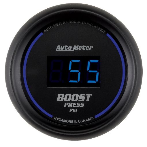 Picture of Autometer Cobalt Digital 52mm Digital 5 - 60 PSI Boost Gauge