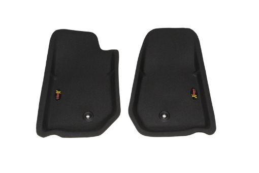 Picture of Lund 07 - 10 Jeep Wrangler Catch - All Xtreme Frnt Floor Liner - Black (2 Pc.)