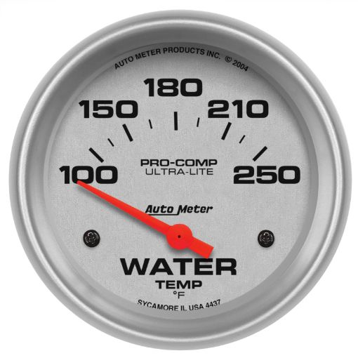 Picture of Autometer Ultra - Lite 66.7mm Short Sweep Electronic 100 - 250 Degree Water Temperature Gauge