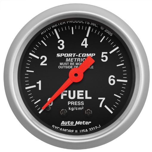 Picture of Autometer Sport - Comp 52mm METRIC Fuel Pressure Mechanical Gauge