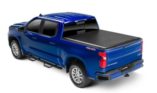 Picture of Lund 99 - 07 Chevy Silverado 1500 (6.5ft. Bed) Genesis Roll Up Tonneau Cover - Black