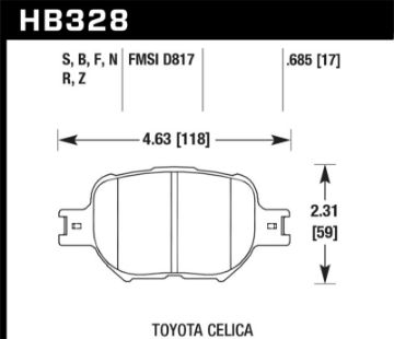 Picture of Hawk 01 - 05 Toyota Celica GTS 06 - 10 Scion TC HT - 10 Race Front Brake Pads