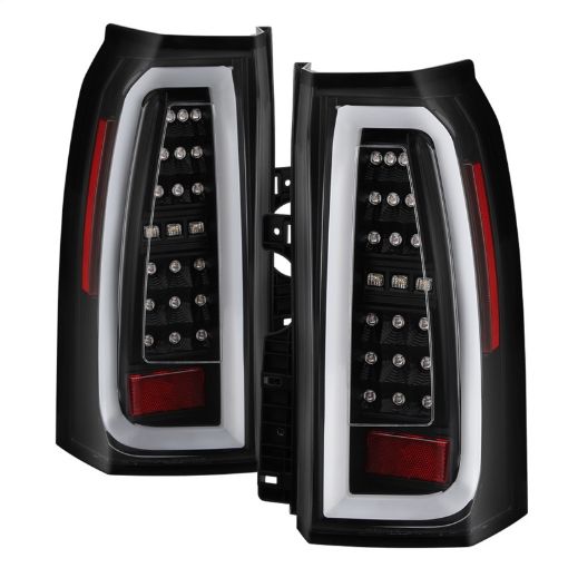 Picture of Spyder Chevy Tahoe Suburban 15 - 17 Light Bar LED Tail Lights - Black (ALT - YD - CTA15 - LED - BK)