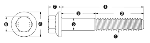 Picture of ARP M8 x 1.25 x 115 Hex Black Oxide Bolts (5pkg)