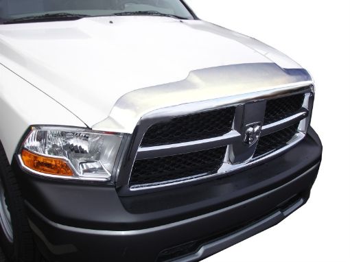 Picture of AVS 02 - 08 Dodge RAM 1500 Aeroskin Low Profile Hood Shield - Chrome