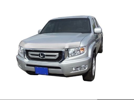 Picture of AVS 06 - 14 Honda Ridgeline Aeroskin Low Profile Hood Shield - Chrome