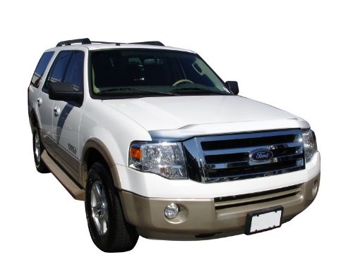 Picture of AVS 07 - 17 Ford Expedition Aeroskin Low Profile Hood Shield - Chrome