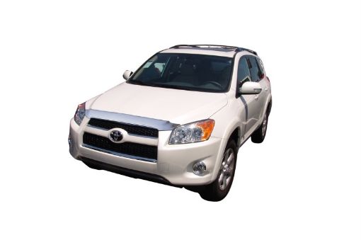 Picture of AVS 06 - 11 Toyota RAV4 Aeroskin Low Profile Hood Shield - Chrome