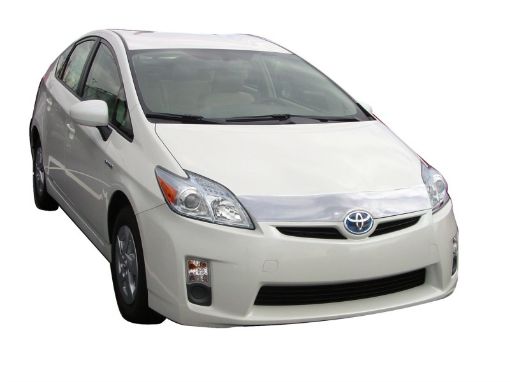 Picture of AVS 10 - 11 Toyota Prius (Excl. V Model) Aeroskin Low Profile Hood Shield - Chrome