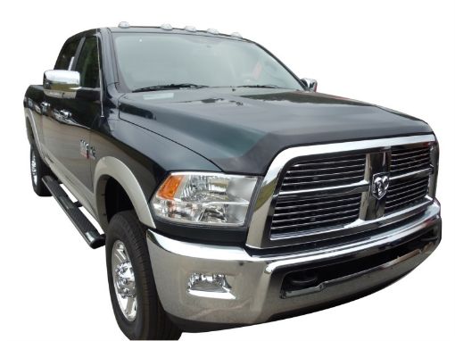Picture of AVS 10 - 18 Dodge RAM 2500 Aeroskin Low Profile Acrylic Hood Shield - Smoke