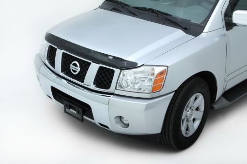 Picture of AVS 04 - 15 Nissan Armada High Profile Bugflector II Hood Shield - Smoke