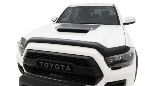Picture of AVS 16 - 18 Toyota Tacoma High Profile Bugflector II Hood Shield - Smoke