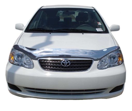 Picture of AVS 03 - 08 Toyota Corolla Carflector Low Profile Hood Shield - Smoke