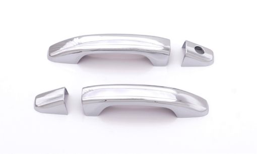 Picture of AVS 14 - 18 Chevy Silverado 1500 Door Handle Covers (2 Door) 4pc Set - Chrome