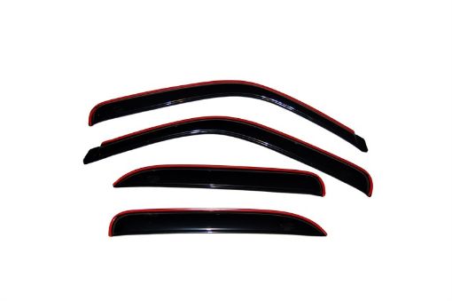 Picture of AVS 02 - 06 Cadillac Escalade Ventvisor In - Channel Front Rear Window Deflectors 4pc - Smoke