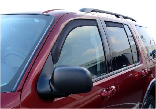 Picture of AVS 02 - 10 Ford Explorer (4 Door) Ventvisor In - Channel Front Rear Window Deflectors 4pc - Smoke