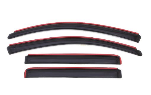 Picture of AVS 04 - 15 Nissan Titan Crew Cab Ventvisor In - Channel Front Rear Window Deflectors 4pc - Smoke