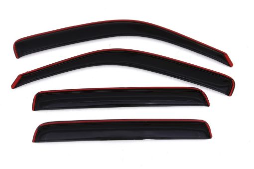 Picture of AVS 06 - 14 Honda Ridgeline Ventvisor In - Channel Front Rear Window Deflectors 4pc - Smoke