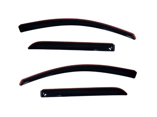 Picture of AVS 07 - 16 GMC Acadia Ventvisor In - Channel Front Rear Window Deflectors 4pc - Smoke