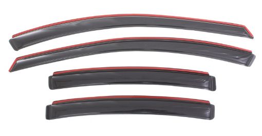 Picture of AVS 11 - 15 Chevy Cruze Ventvisor In - Channel Front Rear Window Deflectors 4pc - Smoke