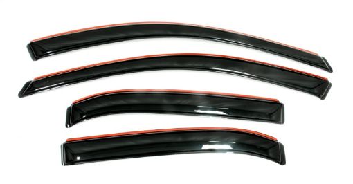 Picture of AVS 11 - 15 Kia Sorento Ventvisor In - Channel Front Rear Window Deflectors 4pc - Smoke