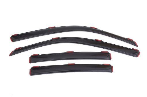 Picture of AVS 11 - 18 Dodge Charger Ventvisor In - Channel Front Rear Window Deflectors 4pc - Smoke
