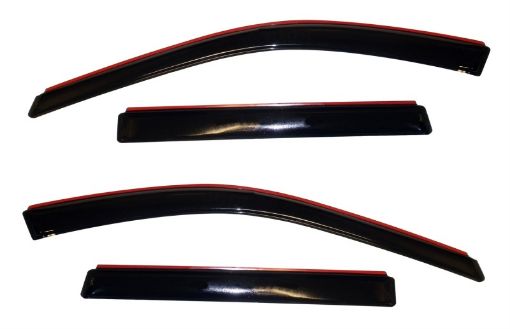 Picture of AVS 11 - 18 Jeep Grand Cherokee (Not L Model) Ventvisor In - Chnl FRT RR Window Deflectors 4pc - Smk