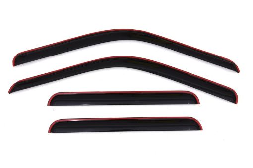 Picture of AVS 99 - 16 Ford F - 250 Supercrew Ventvisor In - Channel Front Rear Window Deflectors 4pc - Smoke