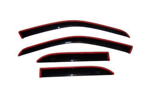 Picture of AVS 02 - 07 Buick Rendezvous Ventvisor In - Channel Front Rear Window Deflectors 4pc - Smoke