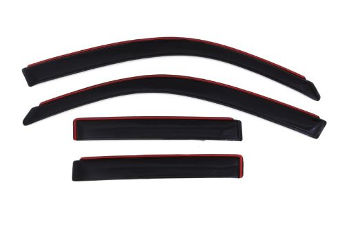 Picture of AVS 03 - 09 Toyota 4Runner Ventvisor In - Channel Front Rear Window Deflectors 4pc - Smoke