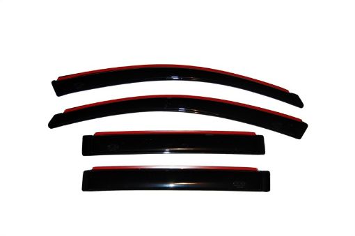 Picture of AVS 04 - 08 Chrysler Pacifica Ventvisor In - Channel Front Rear Window Deflectors 4pc - Smoke