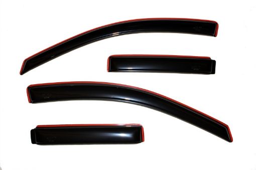 Picture of AVS 07 - 10 Jeep Compass Ventvisor In - Channel Front Rear Window Deflectors 4pc - Smoke