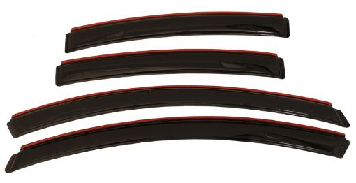 Picture of AVS 11 - 17 Buick Regal Ventvisor In - Channel Front Rear Window Deflectors 4pc - Smoke
