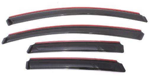 Picture of AVS 12 - 17 Buick Verano Ventvisor In - Channel Front Rear Window Deflectors 4pc - Smoke
