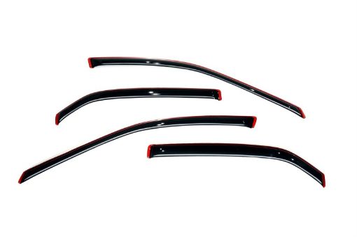 Picture of AVS 98 - 02 Honda Accord Ventvisor In - Channel Front Rear Window Deflectors 4pc - Smoke