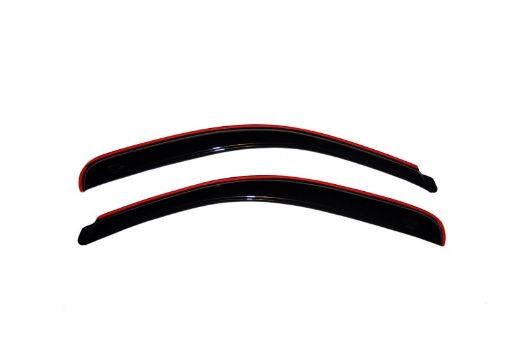 Picture of AVS 07 - 13 Chevy Silverado 1500 Standard Cab Ventvisor In - Channel Window Deflectors 2pc - Smoke